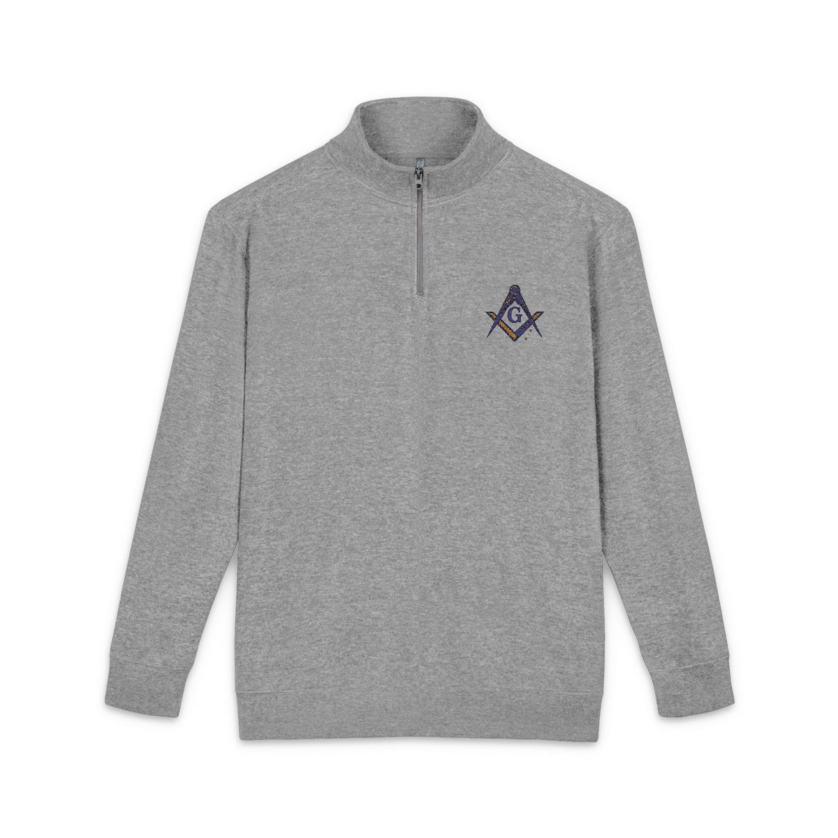 Master Mason Blue Lodge Sweatshirt - Square & Compass G USA Flag Pattern Embroidery