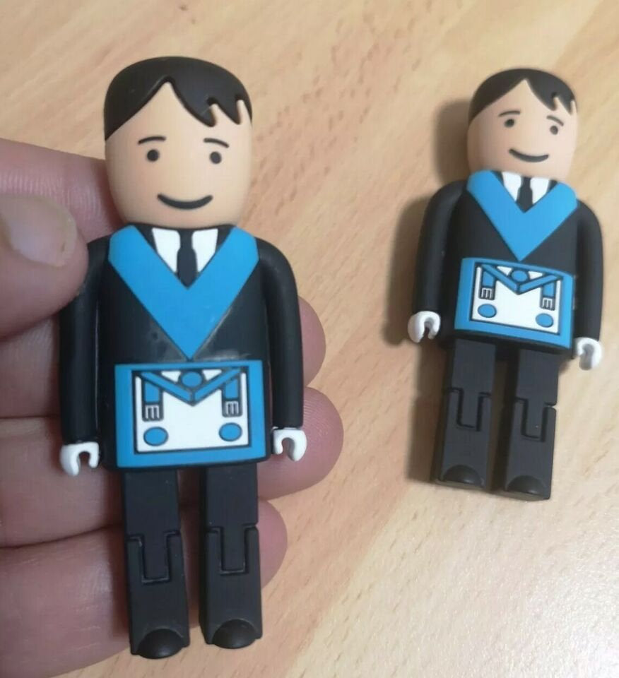 Master Mason Blue Lodge USB Flash Drives - Mason USB Stick 8GB - Bricks Masons
