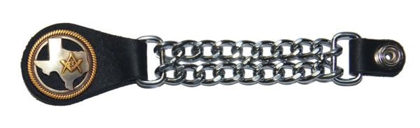 Master Mason Blue Lodge Vest Extender - Double Chain Set of 2 - Bricks Masons