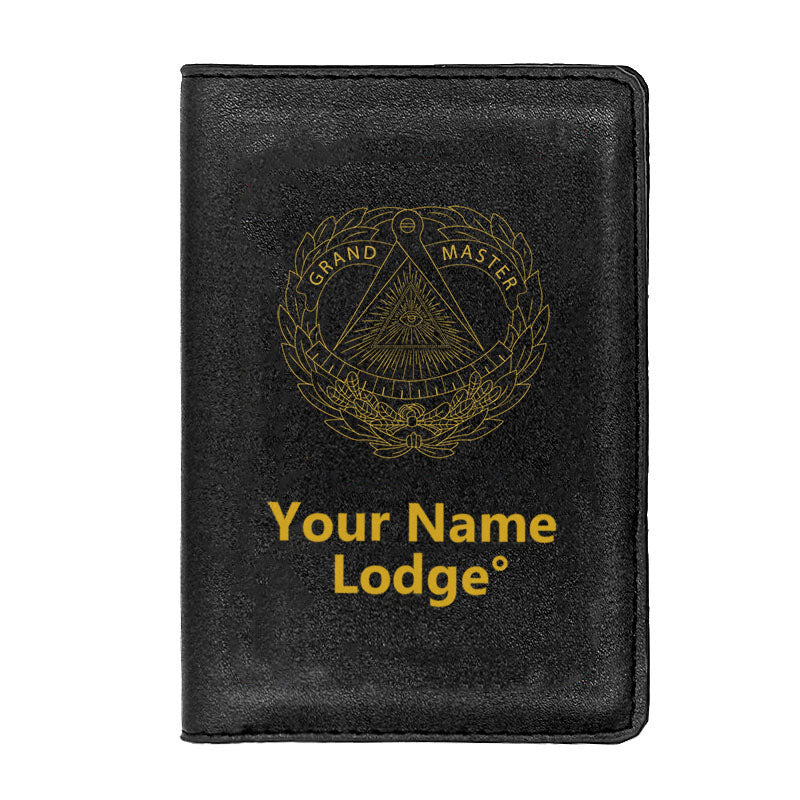 Grand Master Blue Lodge Wallet - Black & Brown - Bricks Masons