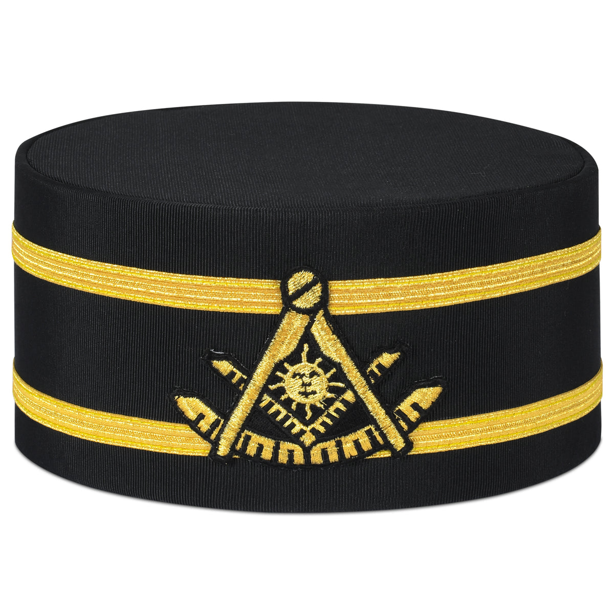 Past Master Blue Lodge California Regulation Crown Cap - Double Gold Braid - Bricks Masons