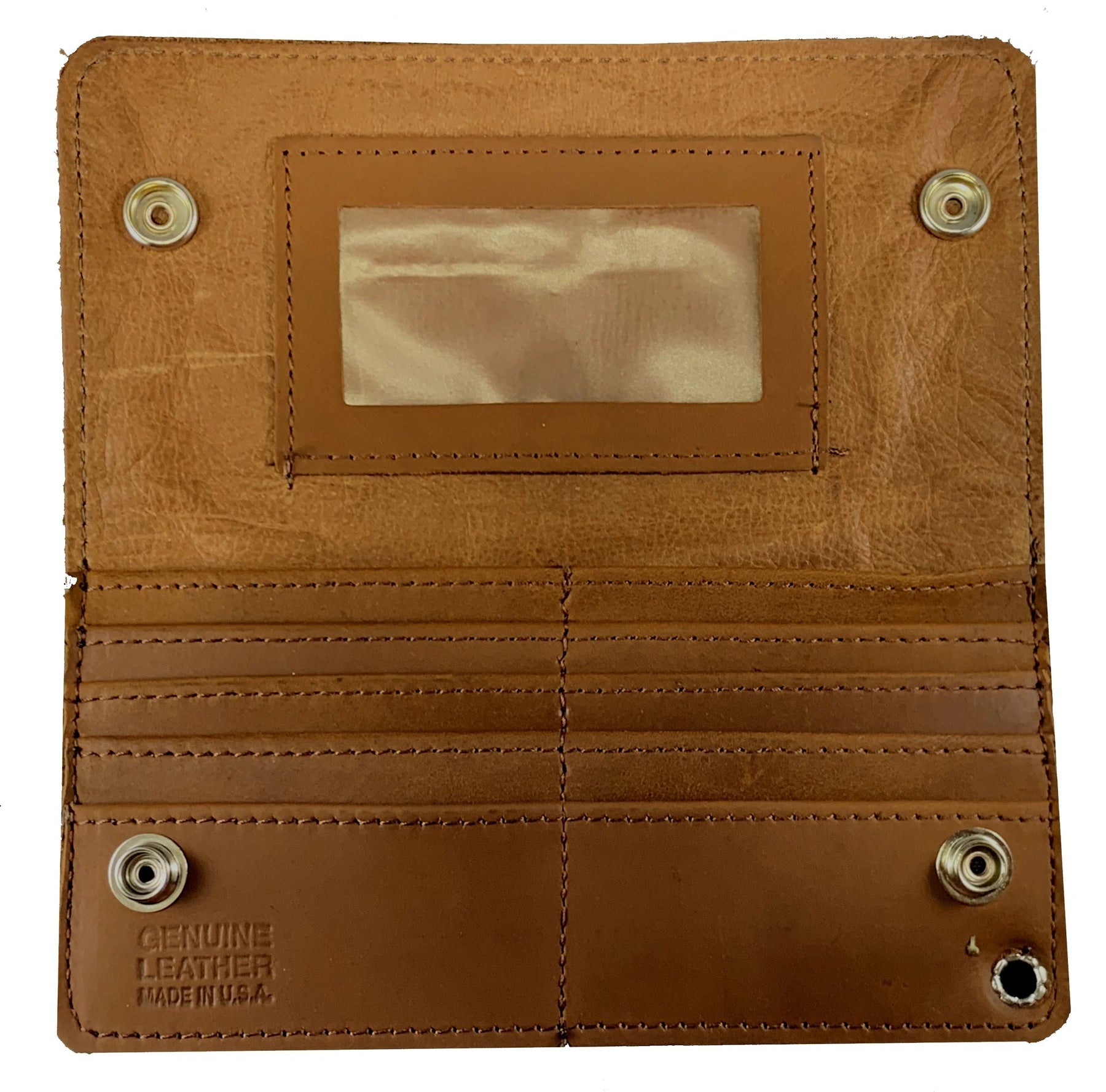 Widows Sons Wallet - Long Brown With Chain
