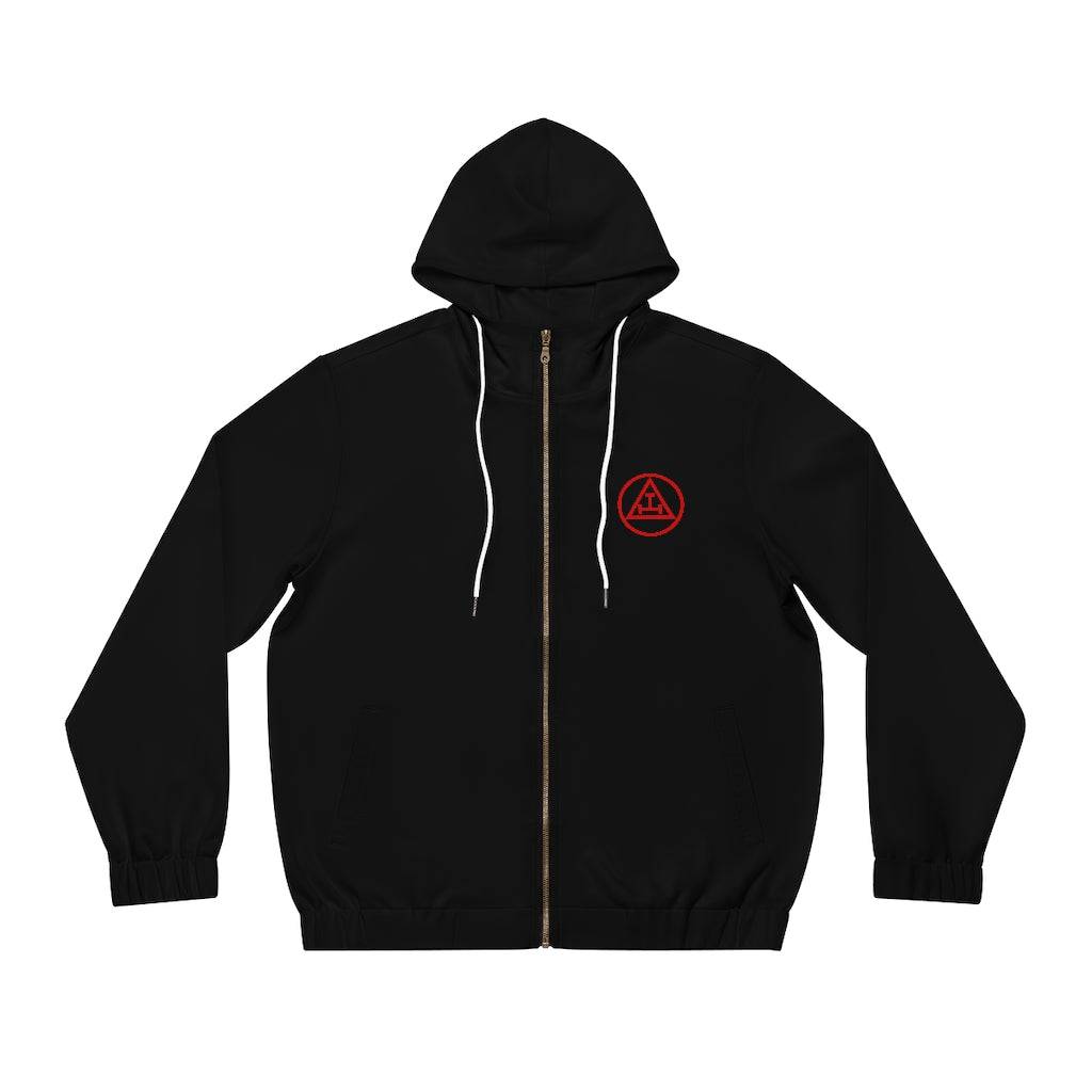 Royal Arch Chapter Hoodie - Black with Red Triple Tau