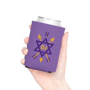 Order of the Secret Monitor Can Cooler - Purple Polyester Exterior - Bricks Masons