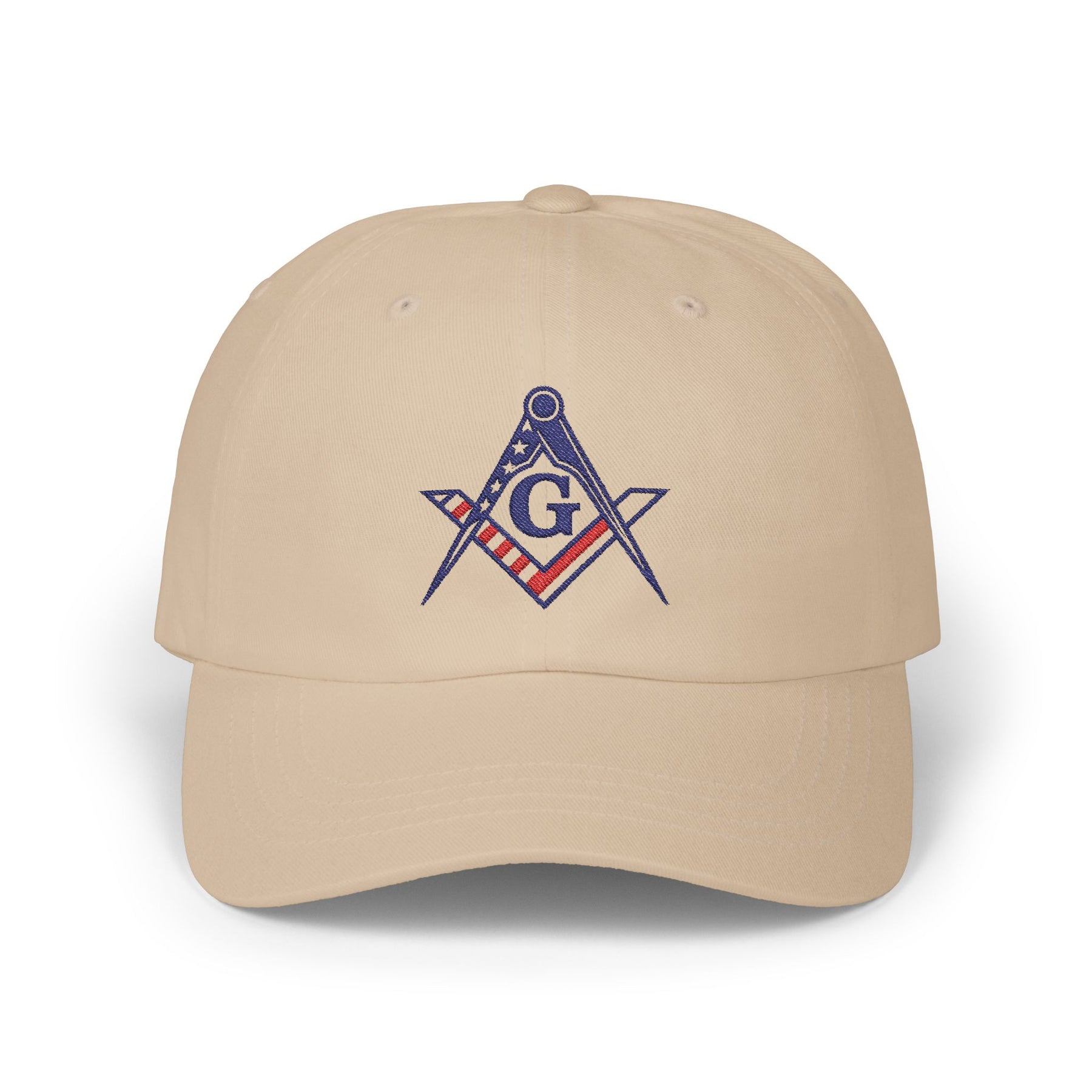 Master Mason Blue Lodge Baseball Cap - Embroidered Patriotic Masonic Dad Cap American Flag - Bricks Masons