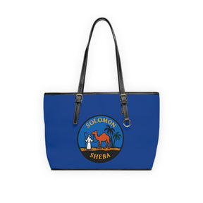Queen of the South Handbag - Blue PU Leather With Ample Interior - Bricks Masons