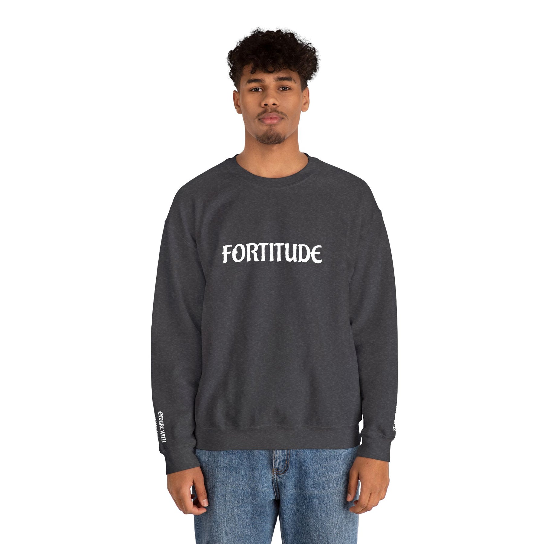 Master Mason Blue Lodge Sweatshirt - Fortitude Endure with Courage Square & Compass - Bricks Masons