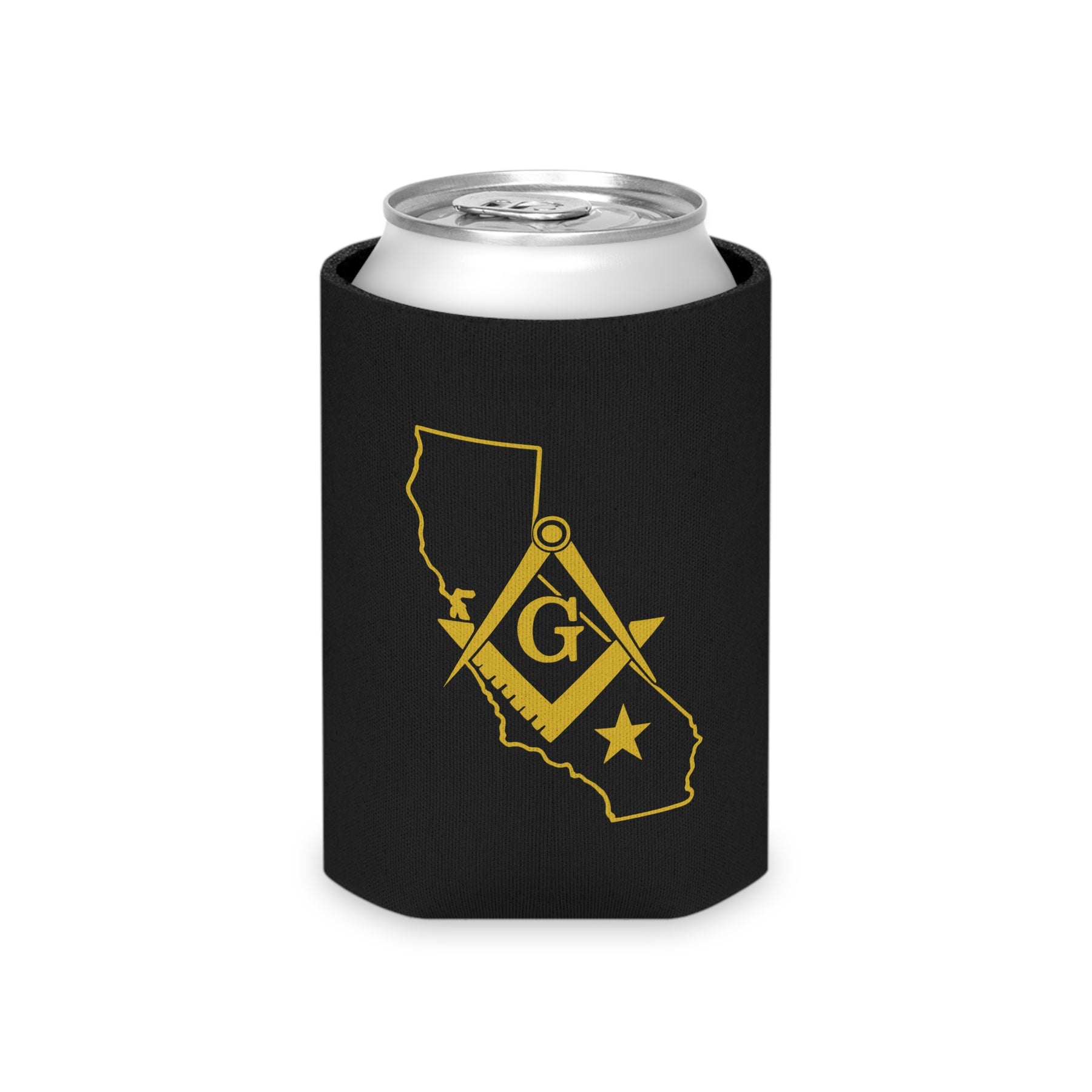 Master Mason Blue Lodge Can Cooler - California Mason - Bricks Masons