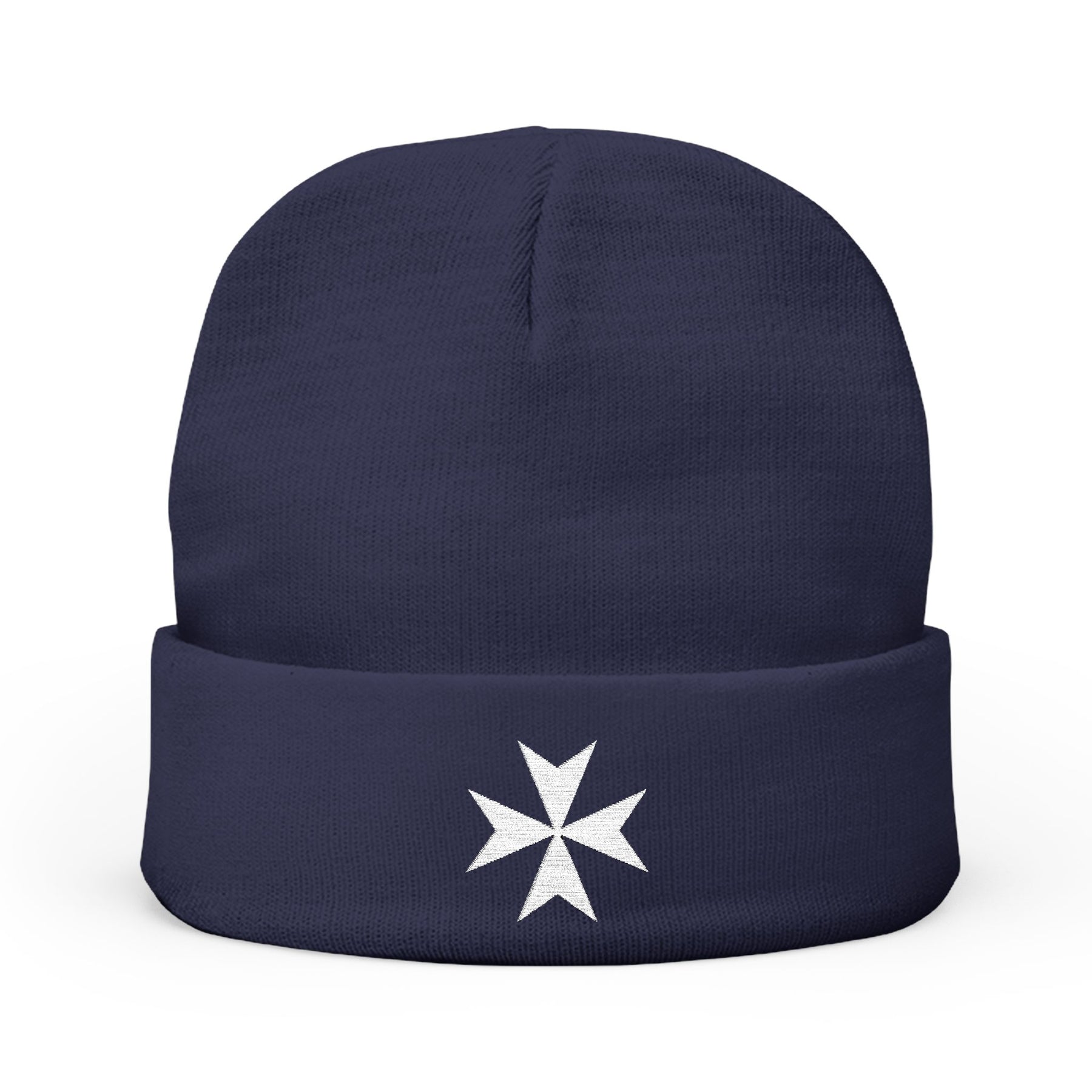 Order Of Saint Lazarus Beanie - Knit Embroidery Emblem Various Colors - Bricks Masons