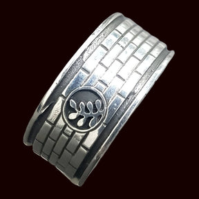 Mason Compas Acacia Ring 1.9 Cm Circunf In Silver Art 1112 - Bricks Masons