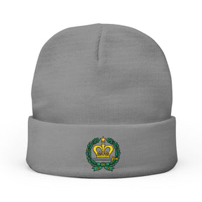 Order of the Amaranth Beanie - Knit Embroidery Emblem - Bricks Masons