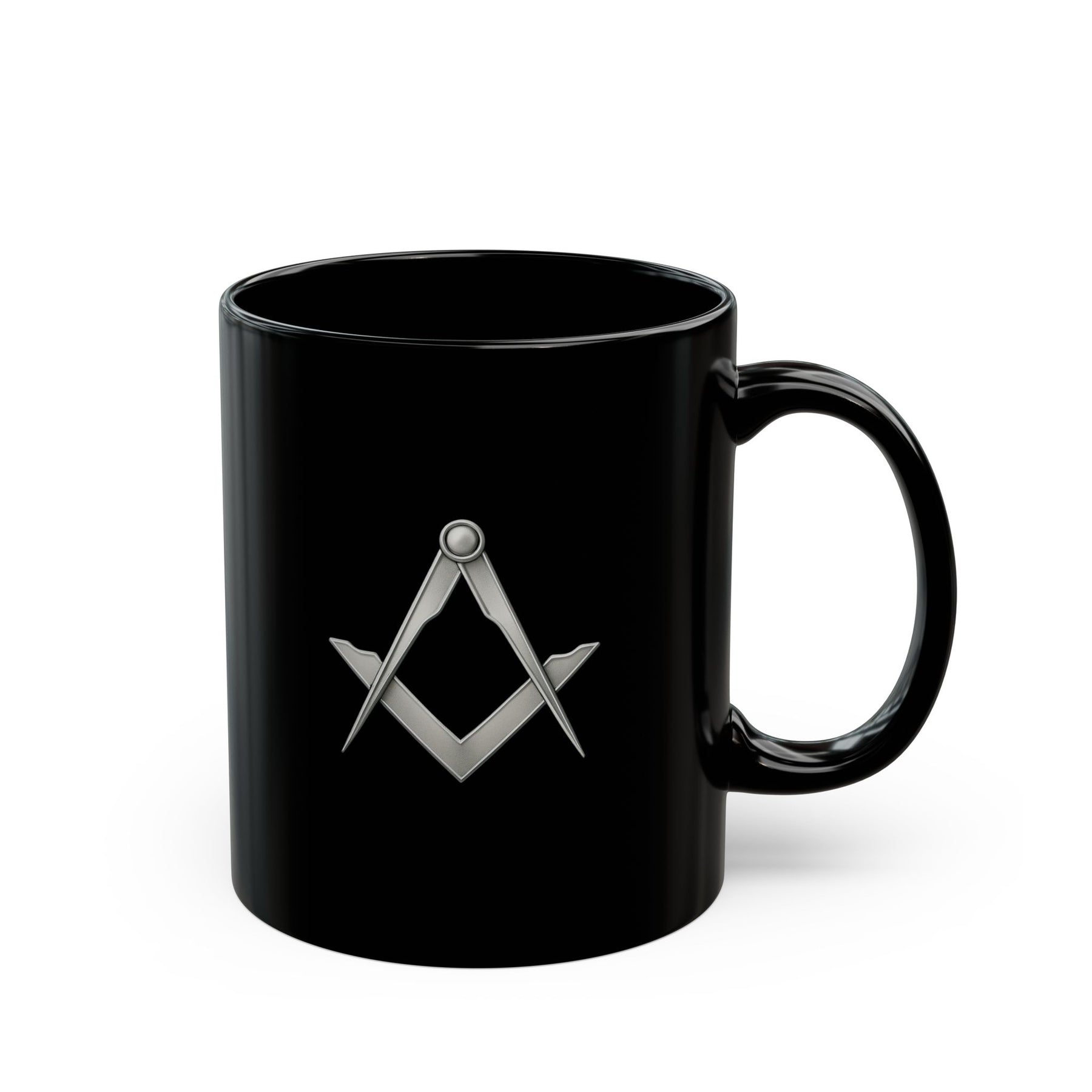 Master Mason Blue Lodge Black Mug - (11oz, 15oz) - Bricks Masons