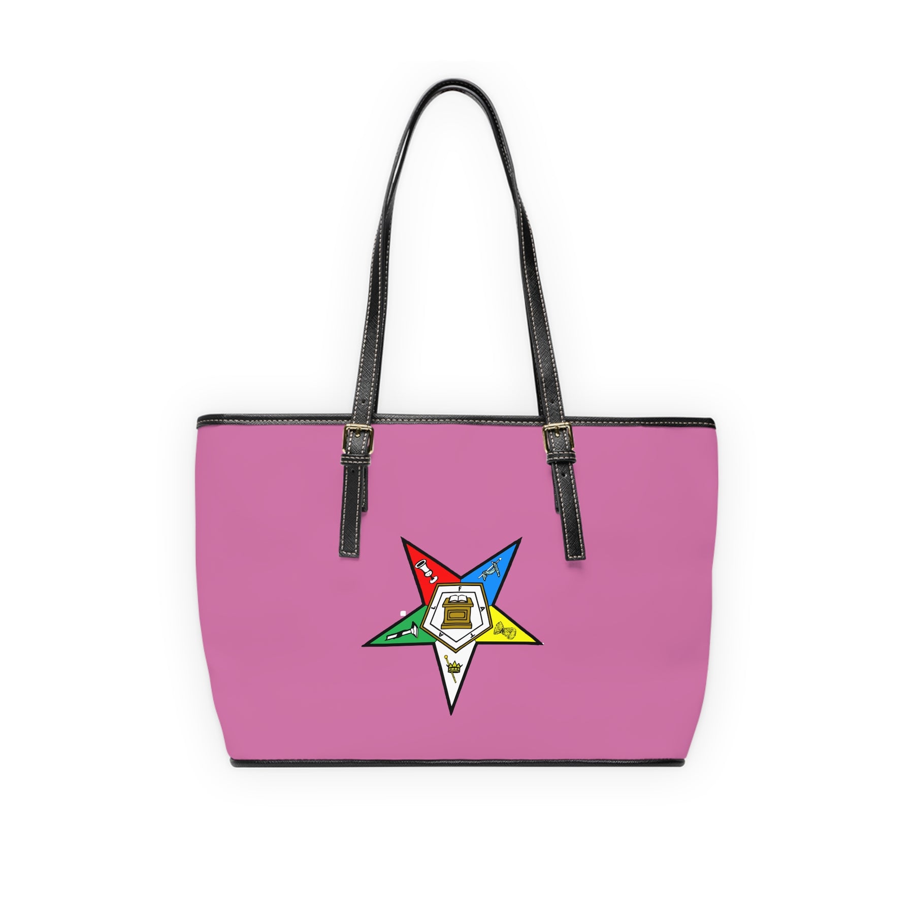 OES Handbag - Custsomizable Pink Wth Colorful Star - Bricks Masons