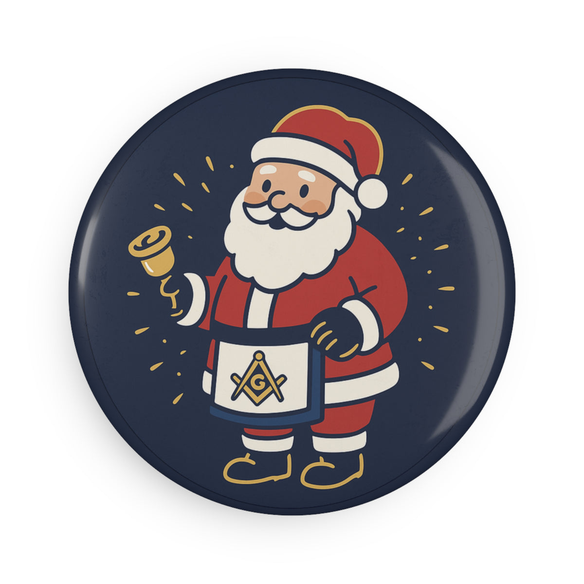 Master Mason Blue Lodge Refrigerator Magnet - Square & Compass G Christmas Decor - Bricks Masons