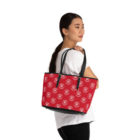 Heroines of Jericho Handbag - Red PU Leather With Ample Interior - Bricks Masons
