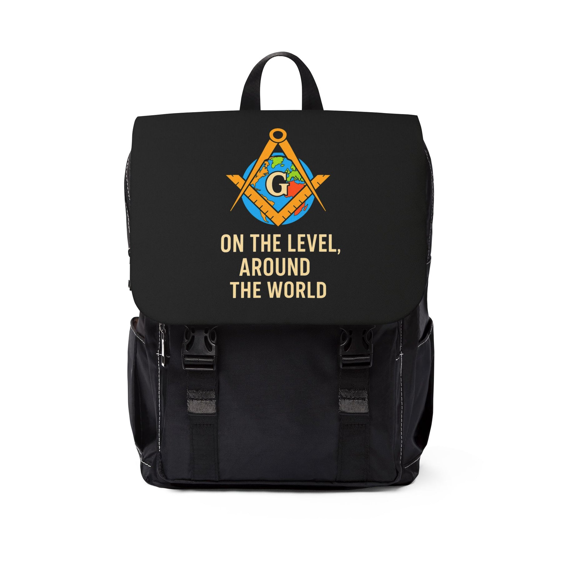 Master Mason Blue Lodge Backpack - On The Level Around The World - Bricks Masons