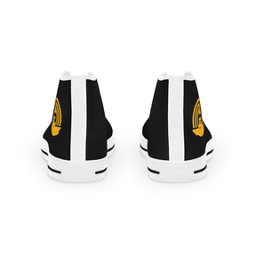 Royal Ark Mariner Sneaker - High Top Black & White Golden Emblem - Bricks Masons
