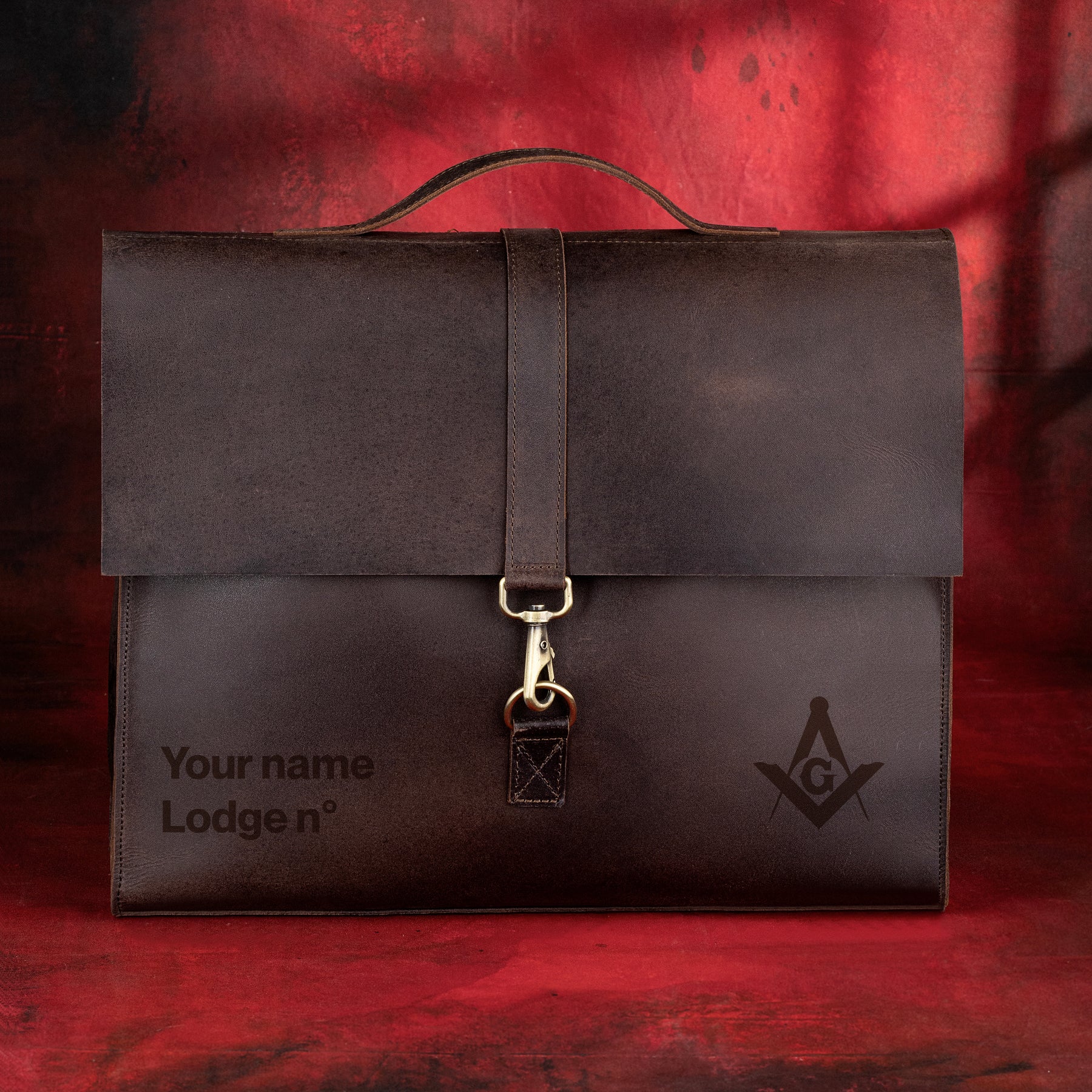 Master Mason Blue Lodge Briefcase - Bricks Masons