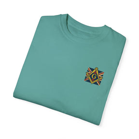 Master Mason Craft T-Shirt - United Kingdom Mason Garment-Dyed Tee - Bricks Masons