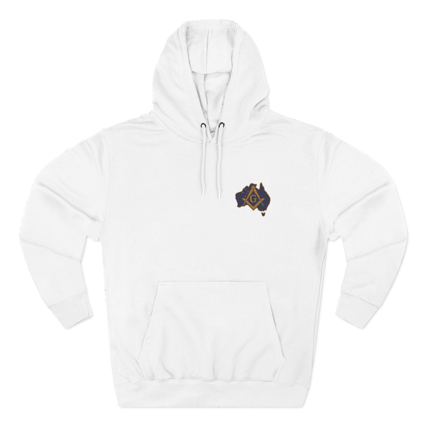 Master Mason Blue Lodge Australia Jurisdiction Hoodie - Signature Front Detail - Bricks Masons
