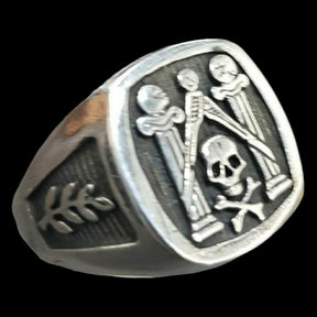 Masonic Master Ring Silver Freemasonry 1.5 cm 10 g Art 1336 - Bricks Masons