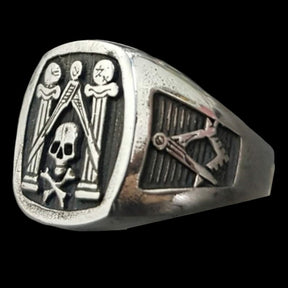 Masonic Master Ring Silver Freemasonry 1.5 cm 10 g Art 1336 - Bricks Masons