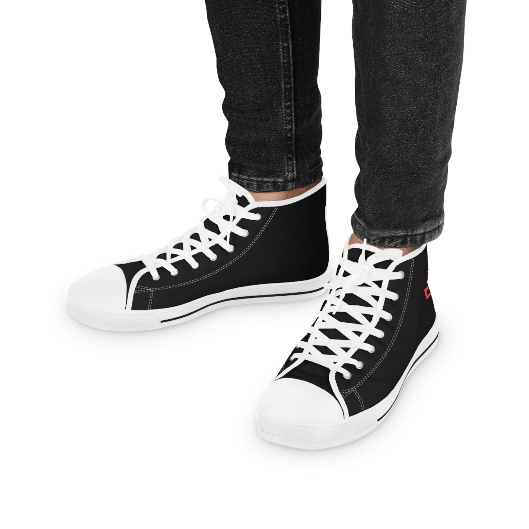 St. Thomas of Acon Sneaker - High Top Black & White - Bricks Masons