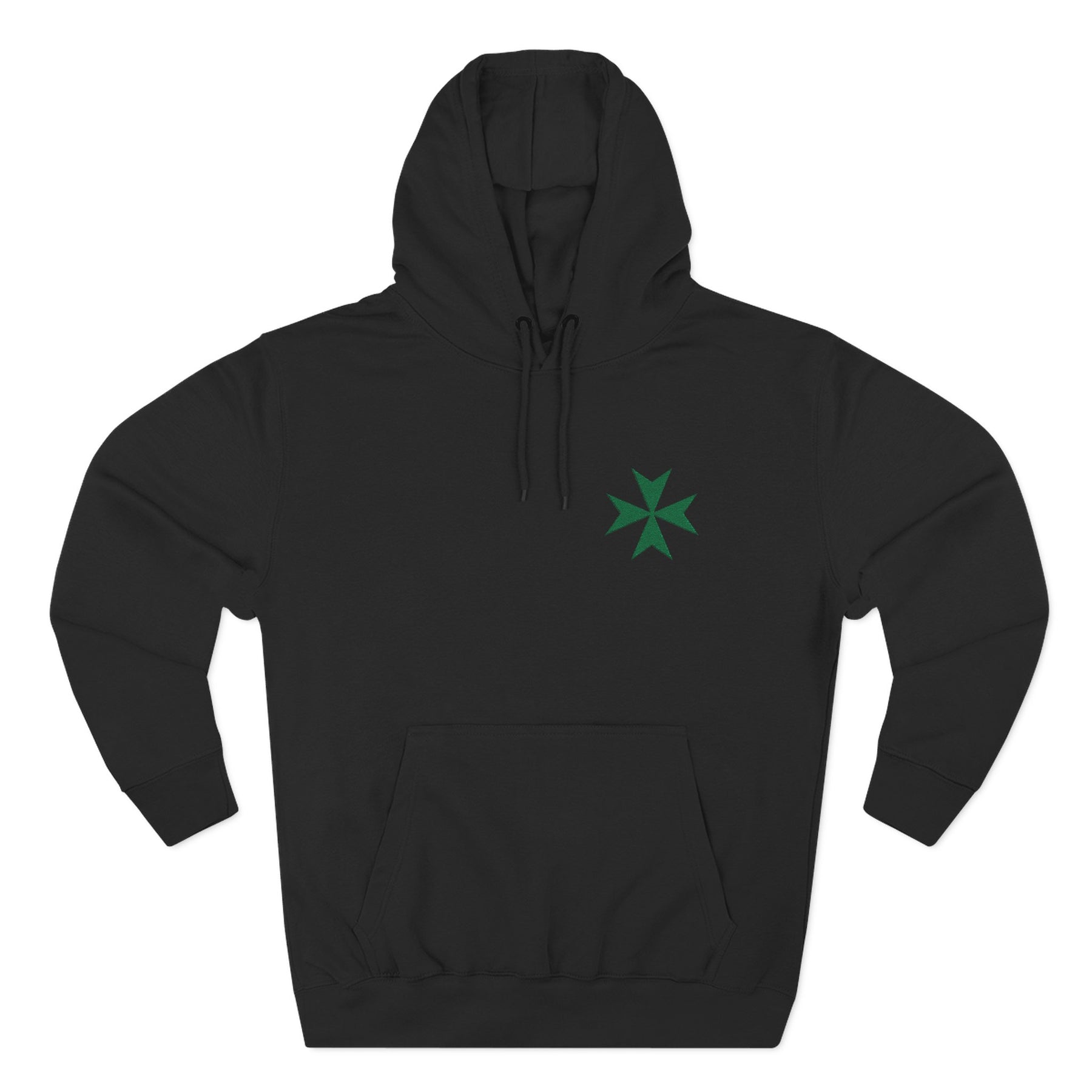 Order of Saint Lazarus Hoodie - Front Embroidered Detail - Bricks Masons