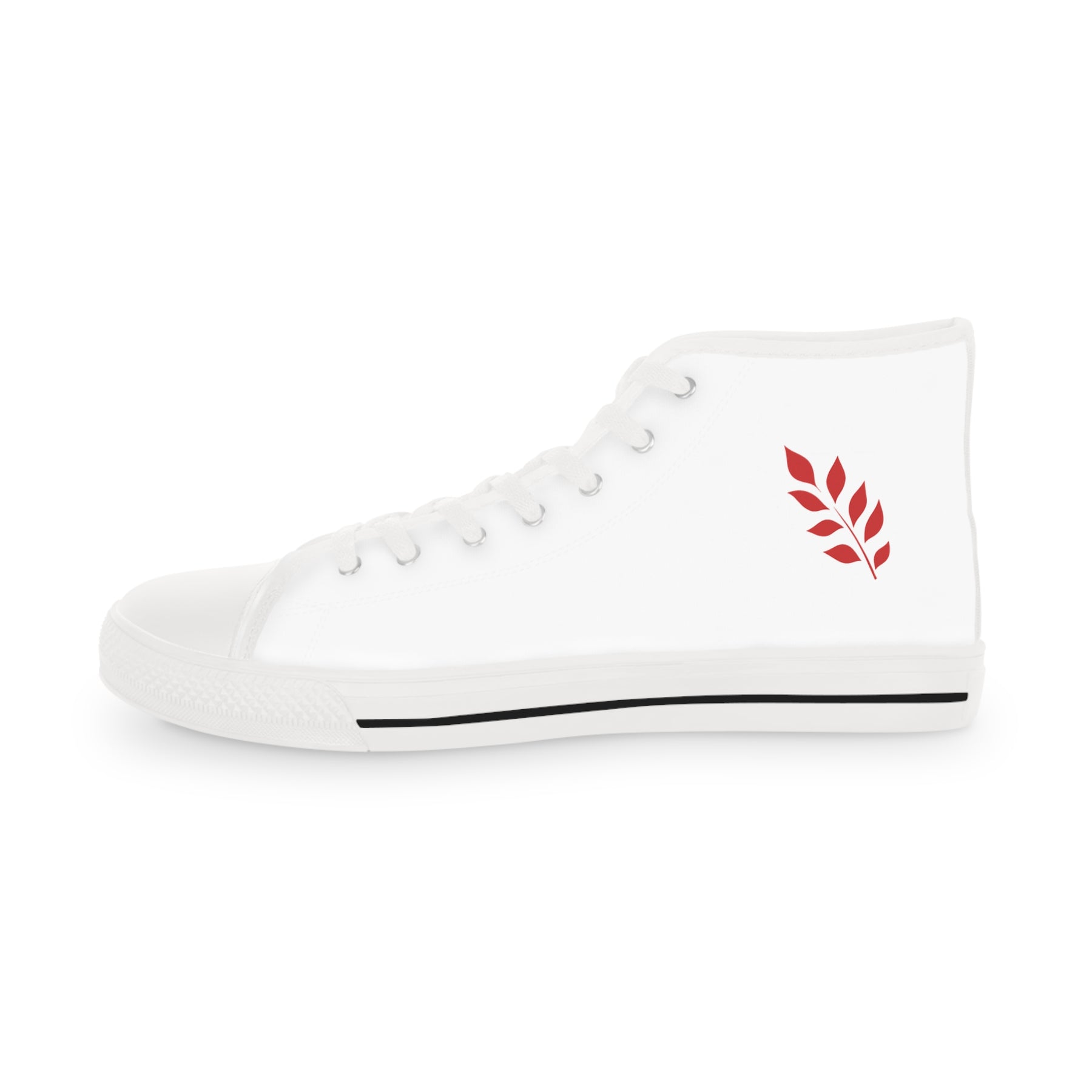 Red Branch of Eri Sneaker - High Top Black & White Red Branch - Bricks Masons