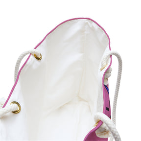 OES Travel Bag - Pink Spun Polyester With Colorful Star - Bricks Masons