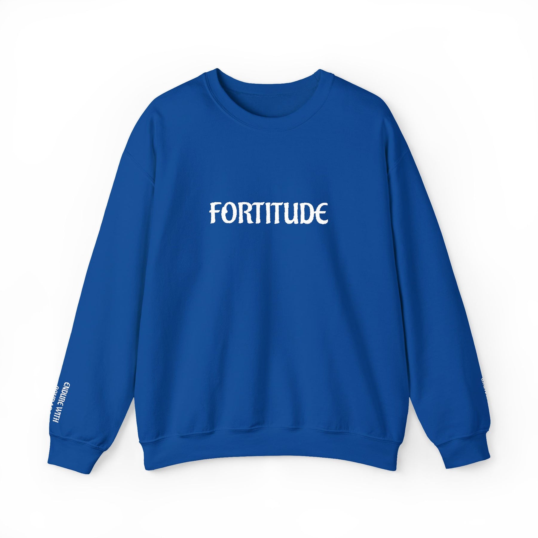 Master Mason Blue Lodge Sweatshirt - Fortitude Endure with Courage Square & Compass - Bricks Masons