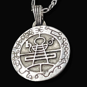 King Solomon's Secret Seal Pendant 3 cm 9.5 g in Silver Art 1431 - Bricks Masons