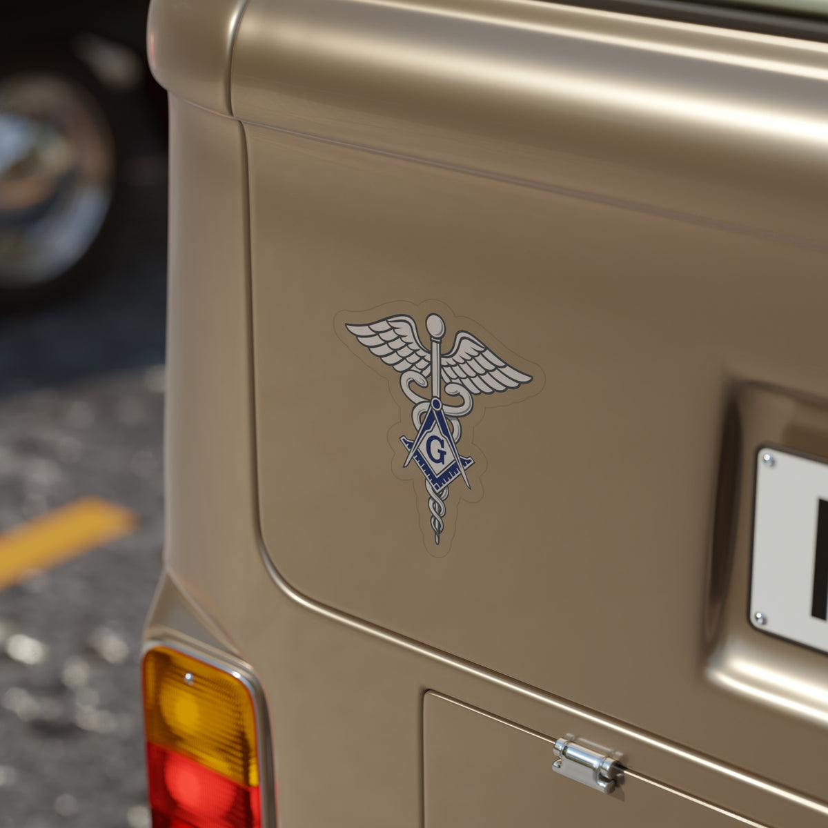 Master Mason Blue Lodge Sticker Decal - Water Resistant Vinyl Doctor - Bricks Masons