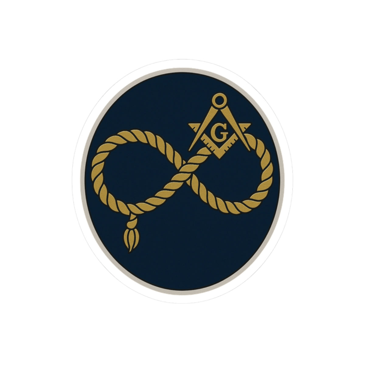 Master Mason Blue Lodge Sticker Decal - Kiss-Cut Colorful - Bricks Masons