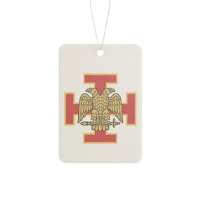 33rd Degree Scottish Rite Car Air Freshener - Red Cross with Double Headed Eagle - Bricks Masons