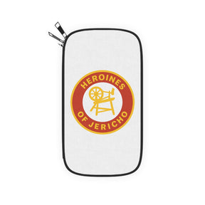 Heroines of Jericho Passport Wallet - Red & White With Shoulder & Wrist Strap - Bricks Masons