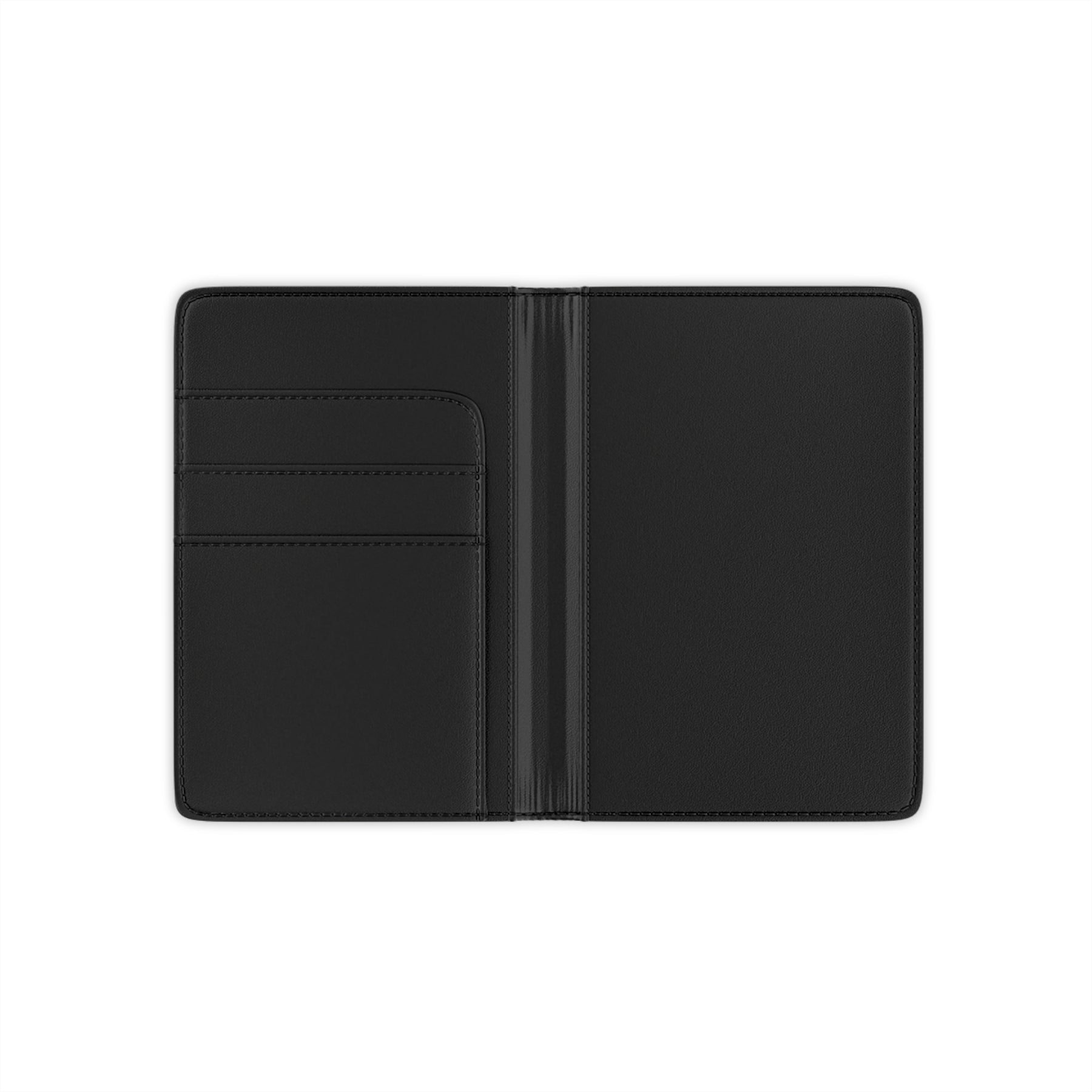 GROTTO Passport Cover - Black PU Leather - Bricks Masons