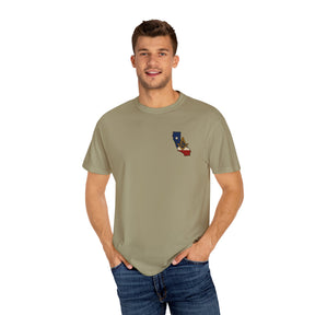Master Mason Blue Lodge T-Shirt - Garment-Dyed California Mason - Bricks Masons