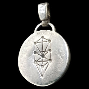 I said Kabbalah ELIMINATING HATE Yod Yod Resh Name of God 29 REIYEL in silver 2.5 Cm 9 Gr Art 1605 - Bricks Masons