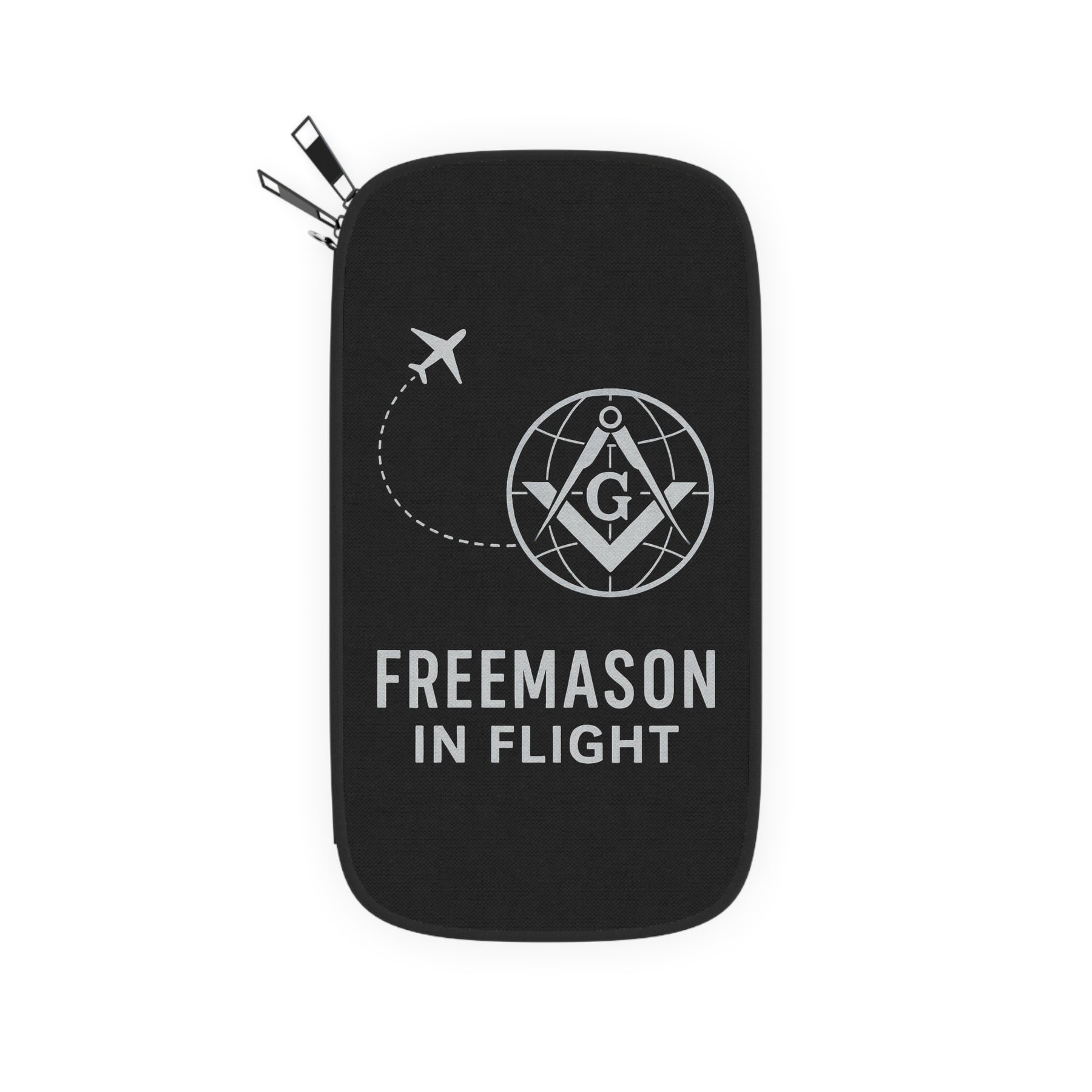 Master Mason Blue Lodge Passport Wallet - Freemason In Flight Storage Pockets - Bricks Masons