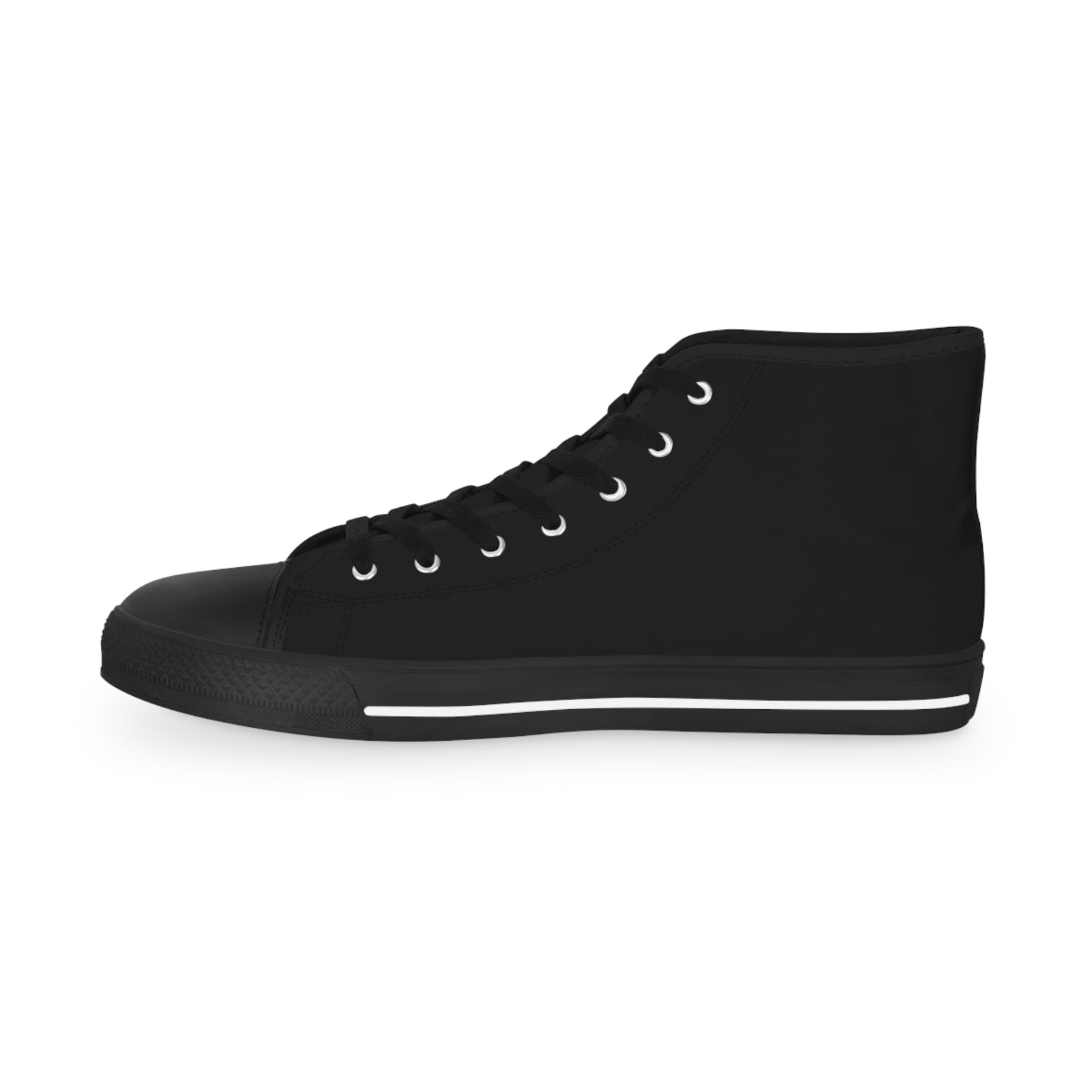 Allied Masonic Degrees Sneaker - High Top Black & White AMD White Emblem - Bricks Masons