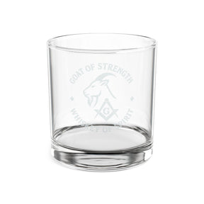 Vaso de whisky de la Logia Azul de Maestro Masón - S&amp;C G Whisky de Cabra Fuerte