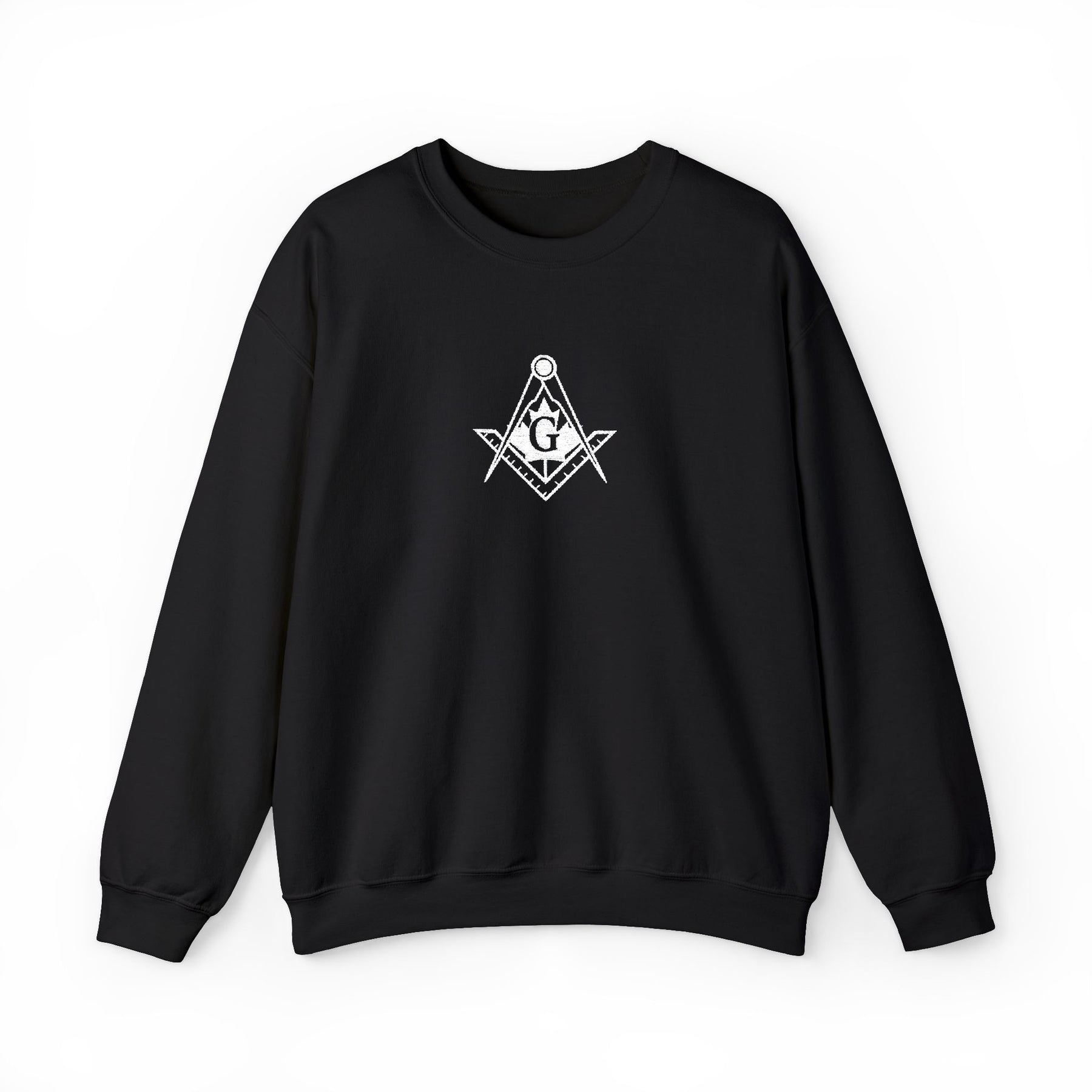 Master Mason Blue Lodge Canada Jurisdiction Sweatshirt - Crewneck Maple Leaf Emblem - Bricks Masons
