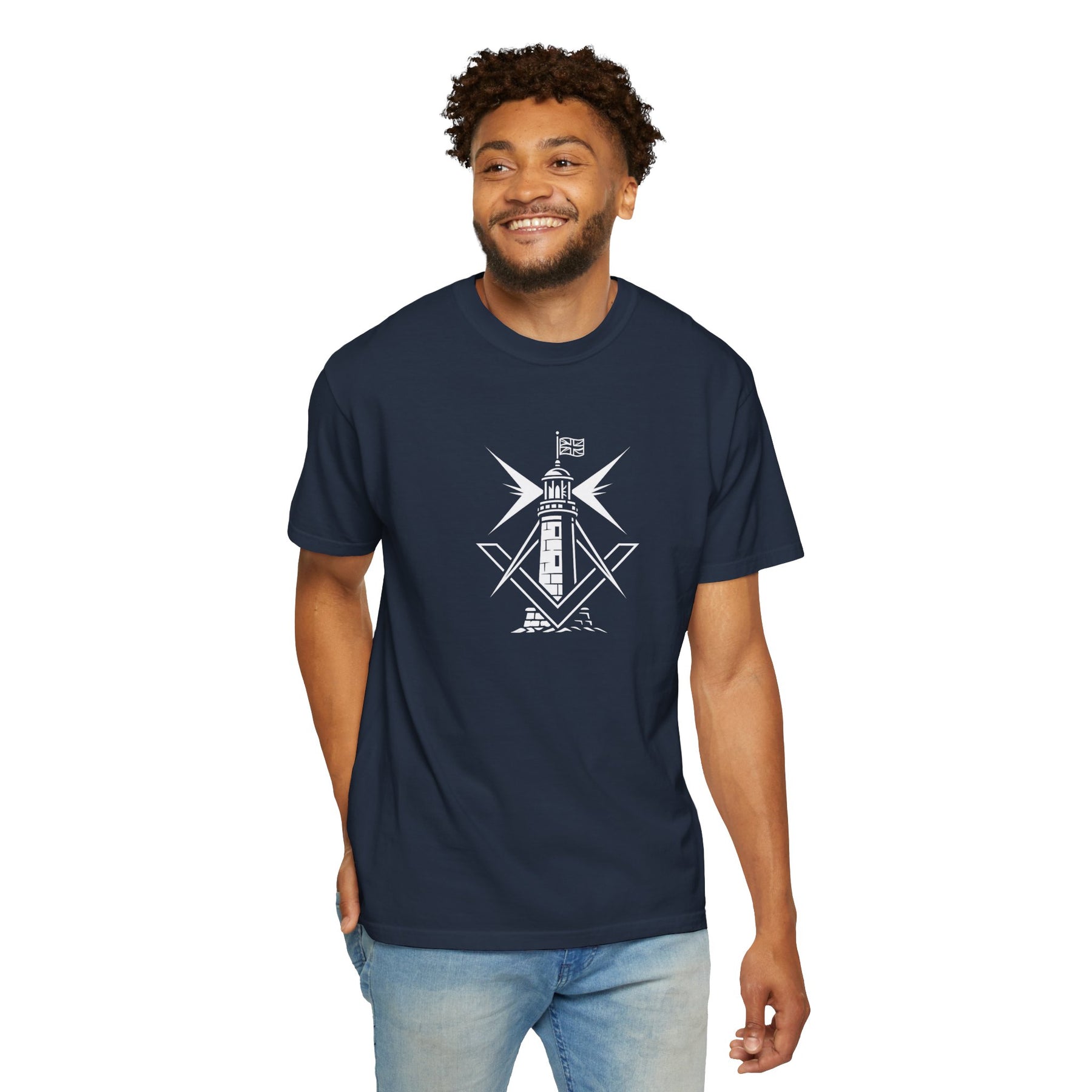 Master Mason Craft T-Shirt - United Kingdom Beacon of Brotherhood - Bricks Masons