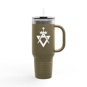 Allied Masonic Degrees Ringneck Tumbler - Green Stainless Steel & Insulated - Bricks Masons