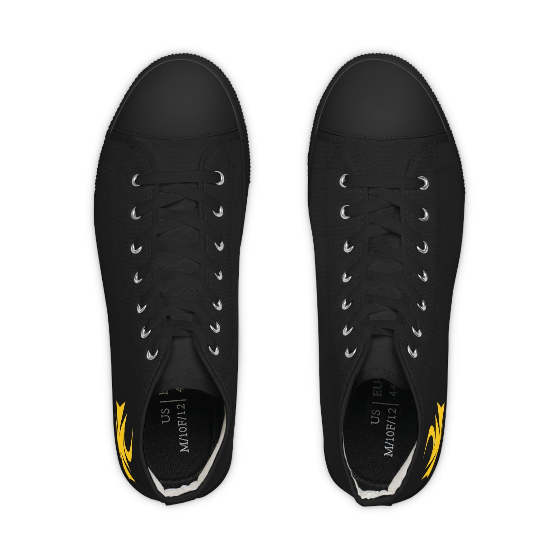 Knights of Constantinople Sneaker - High Top Black & White Golden Emblem - Bricks Masons