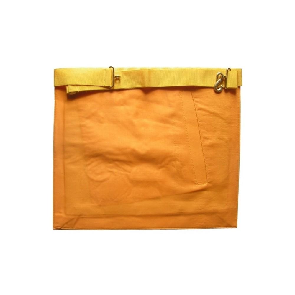 16th Degree Scottish Rite Apron - White & Gold Moire - Bricks Masons