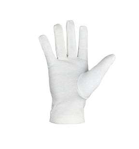 Masonic Gloves - White Cotton with Golden Knot Machine Embroidery