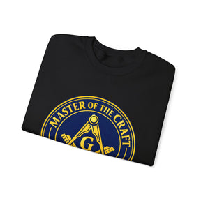 Master Mason Blue Lodge Sweatshirt - Square & Compasses with G Master of The Craft - Bricks Masons
