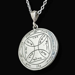 Wiccan Pendant Seventh Pentacle consecrated to the Sun In Silver 3 Cm 8.5 Gr Art 1719 - Bricks Masons